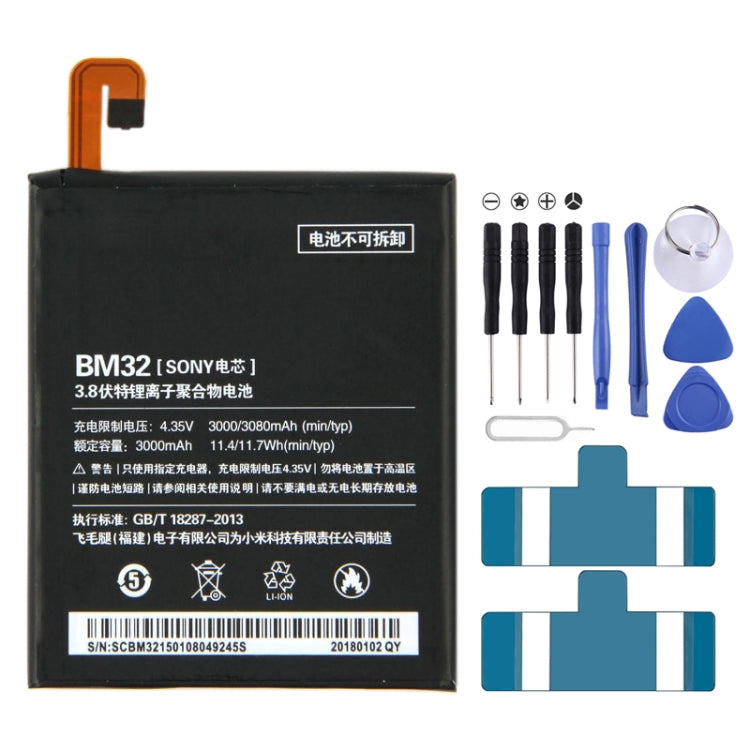 BM32 3000mAh Lithium Polymer Battery for Xiaomi Mi 4, For Xiaomi Mi 4 BM32 3000mAh Lithium Polymer Battery for Xiaomi Mi 4, For Xiaomi Mi 4